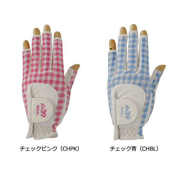 Fit39 ネイルシリーズ レディース 両手用 ゴルフグローブ Sサイズ MGFN-190N